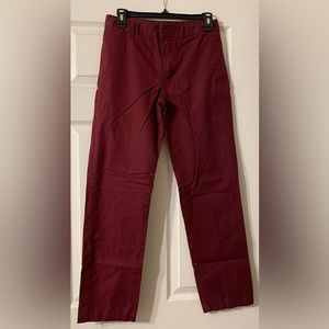 Burgundy chinos